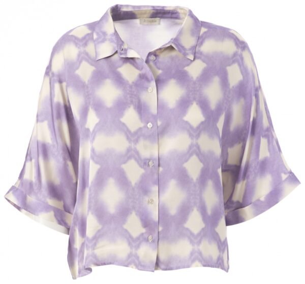 JcSophie Blouse Gibson G8143 Violet Print