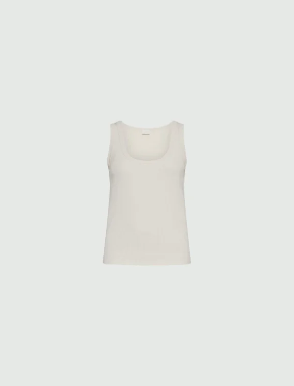 Marella Shiny Jersey Top Scoppie White - Afbeelding 5