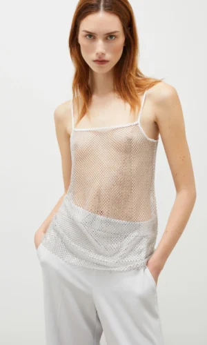 Marella Top Moscato2 Strass Steentjes White