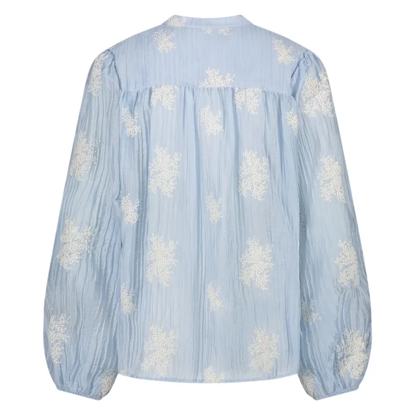 Nukus Blouse Daan Embroidery NKS02016 Sky - Afbeelding 10