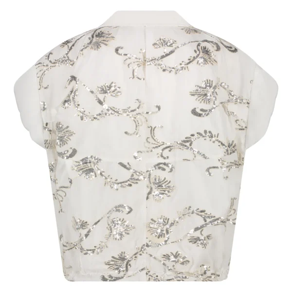 Nukus Blouse Catalina Paillet NKS02063 Off White - Afbeelding 10