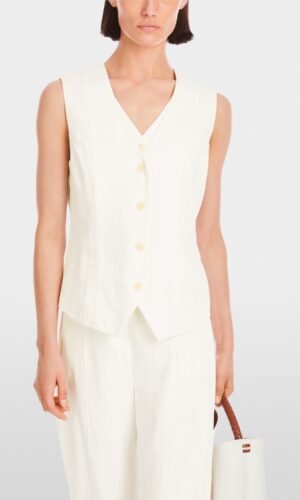 MarcCain Gilet Dubbele Voorkant YC3704W70 Off White