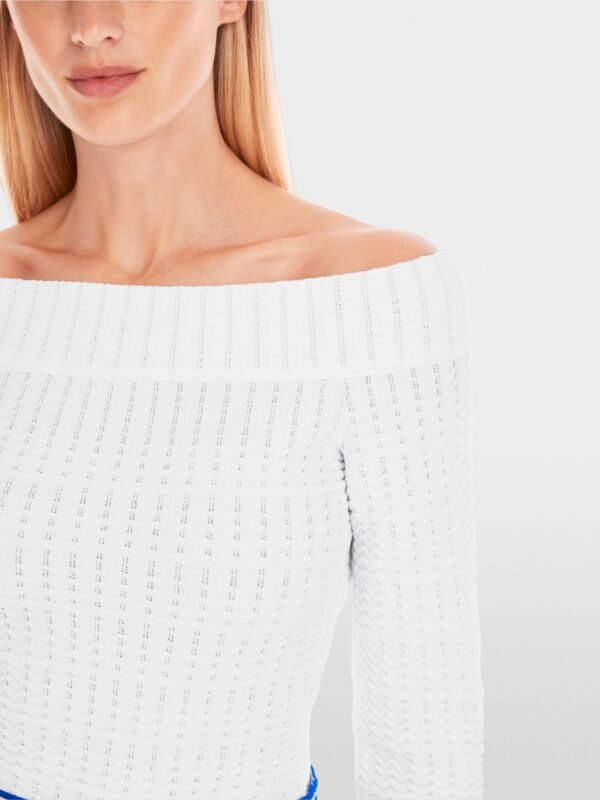MarcCain Trui Carmen YC4133M43 Wit - Afbeelding 3