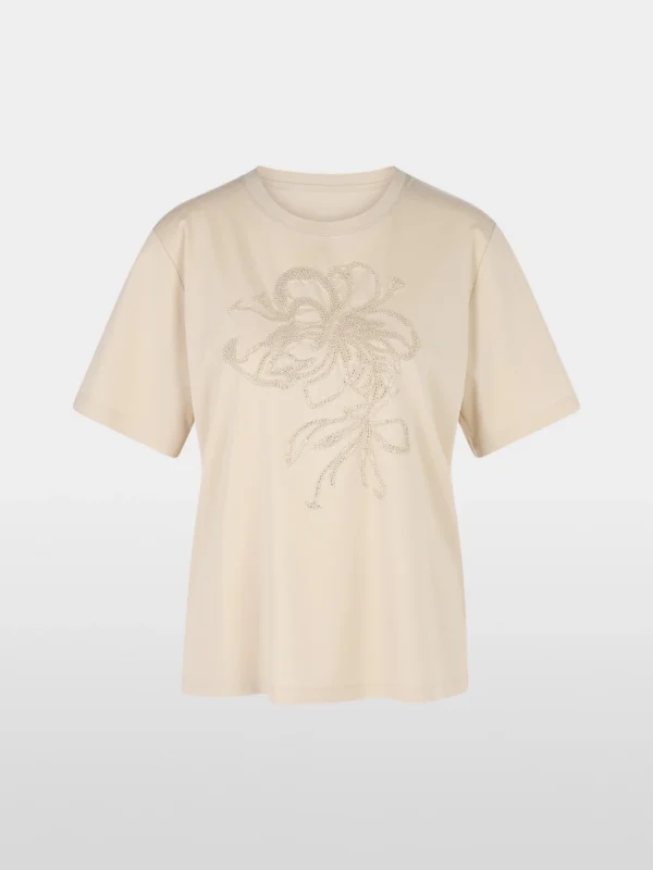 MarcCain Geborduurd T-shirt YC4811J82 Deep Stone  - Afbeelding 5