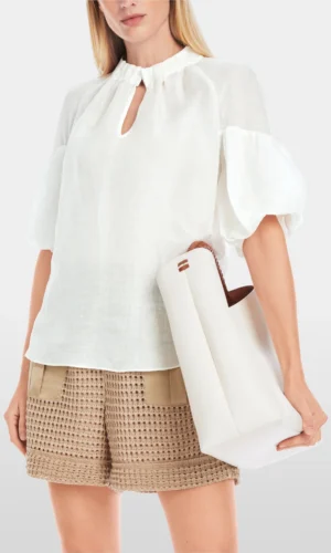 MarcCain Effen Blouse Ballonmouwen YC5142W86 Off White