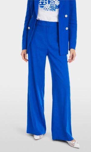 MarcCain Broek WAUKEE Linnen YC8160W70 Gentian