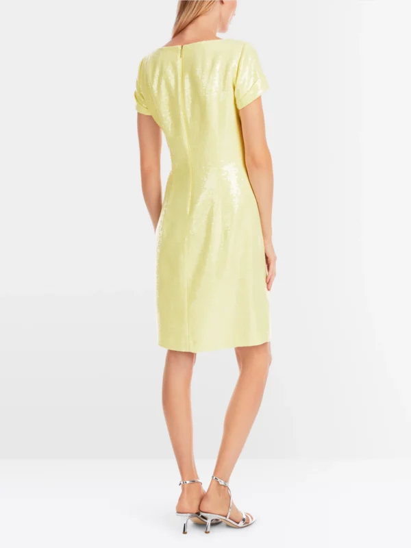 MarcCain Effen Mini-Jurk met Wijde Halslijn YG2122W85 Bright Vanilla - Afbeelding 4