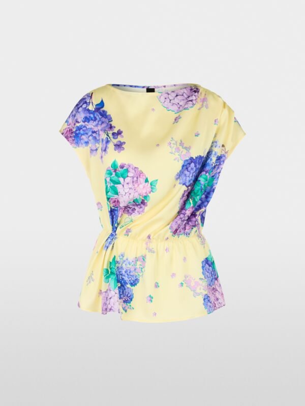 MarcCain Satijnen Blouse YG5110W10 Bright Vanilla Print - Afbeelding 8