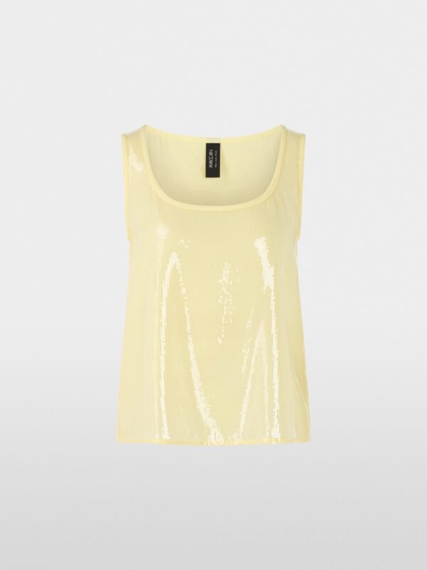 MarcCain Top met Pailletten YG6104W15 Bright Vanilla - Afbeelding 7