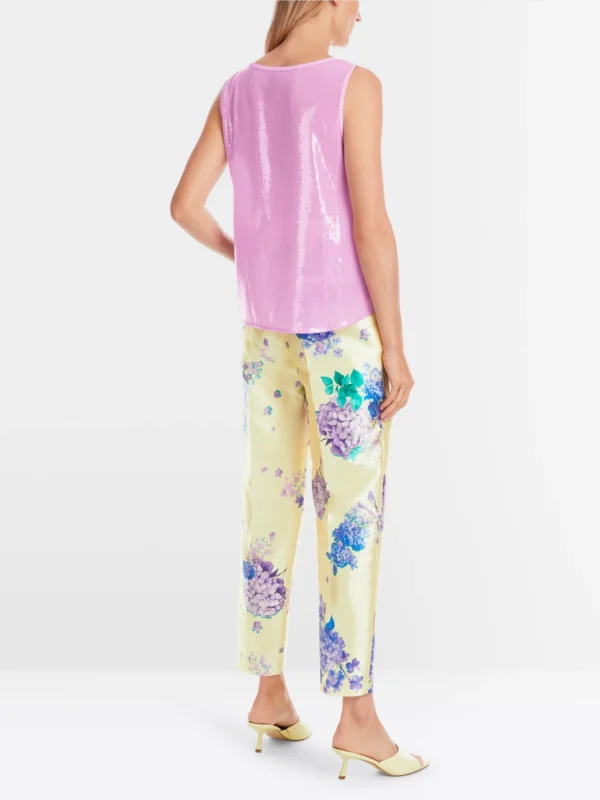 MarcCain Top met Pailletten YG6104W15 Deep Lavender - Afbeelding 5