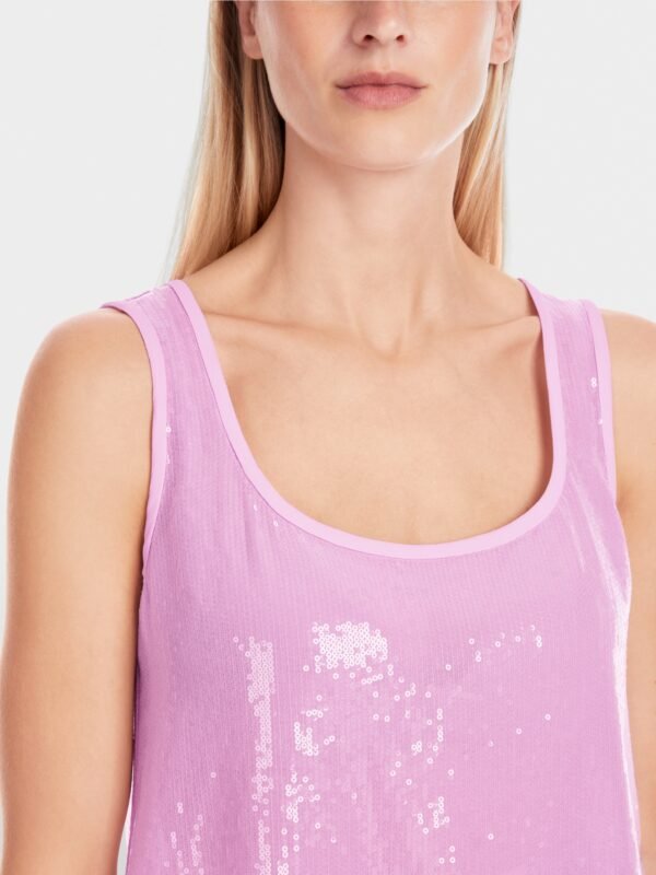 MarcCain Top met Pailletten YG6104W15 Deep Lavender - Afbeelding 3