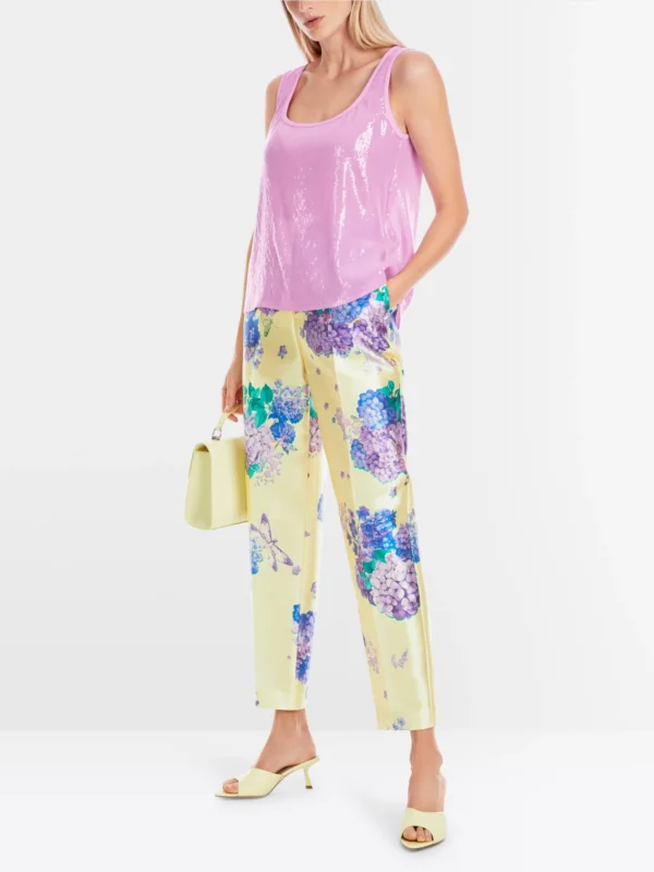 MarcCain Top met Pailletten YG6104W15 Deep Lavender - Afbeelding 2