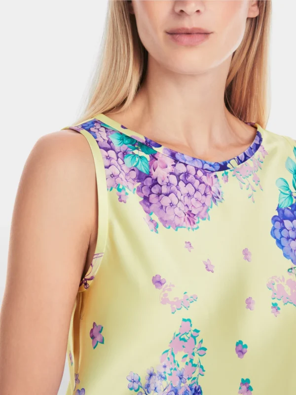 MarcCain Satijnen Top YB6106W10 Bright Vanilla - Afbeelding 3