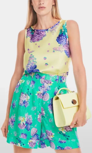 MarcCain Satijnen Top YB6106W10 Bright Vanilla