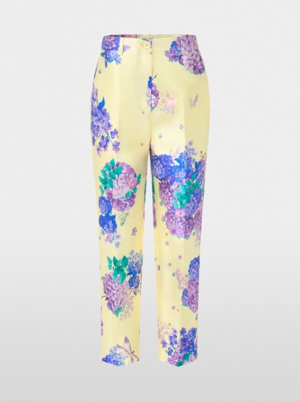 MarcCain Bedrukte Broek FORDON YG8118W23 Bright Vanilla Print - Afbeelding 7