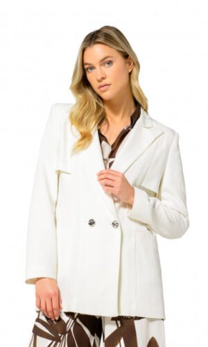 Caroline Biss Blazer Minimalistische City-Look 1860 Cream