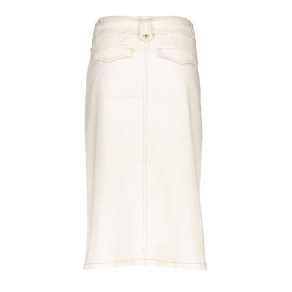 Geisha Denim Rok met Split 56008-10 Ecru - Afbeelding 5