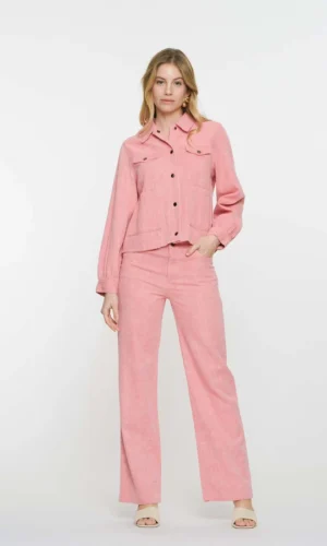 Geisha Roze Melange Broek 51083-14 Roze