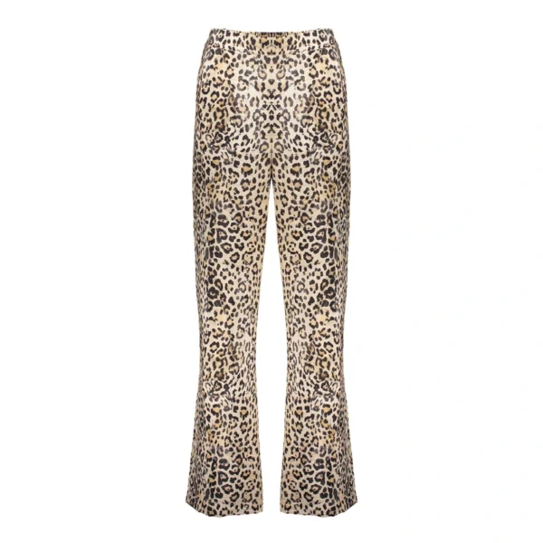 Geisha Straight Fit Broek met Panterprint 5132-20 Sand/Black - Afbeelding 5