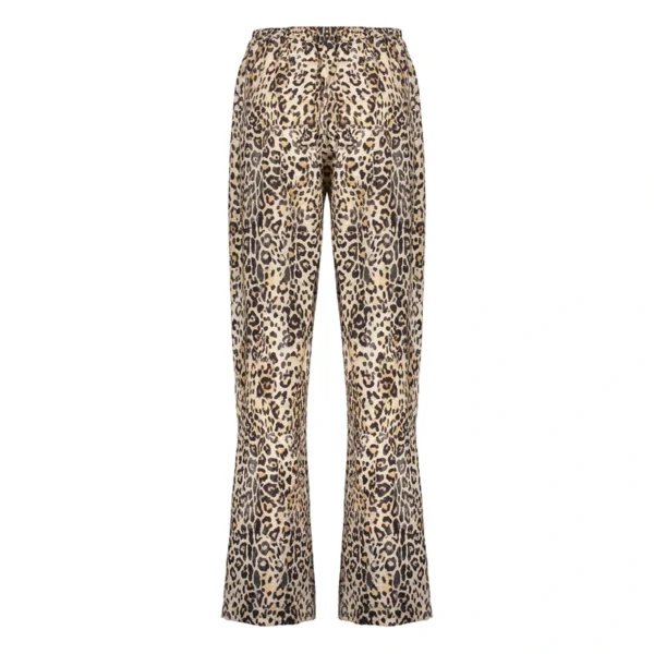Geisha Straight Fit Broek met Panterprint 5132-20 Sand/Black - Afbeelding 6