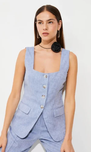 Suncoo Gilet Top Lennox Blauw