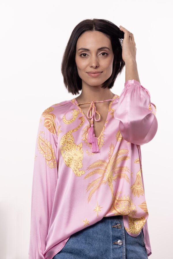 Grace Blouse Jungle 434-3252 Licht Roze - Afbeelding 4