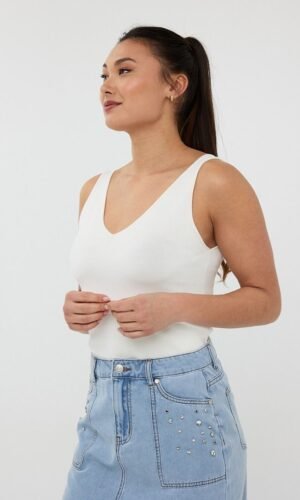 Esqualo Top Singlet HS25.07207 Off White