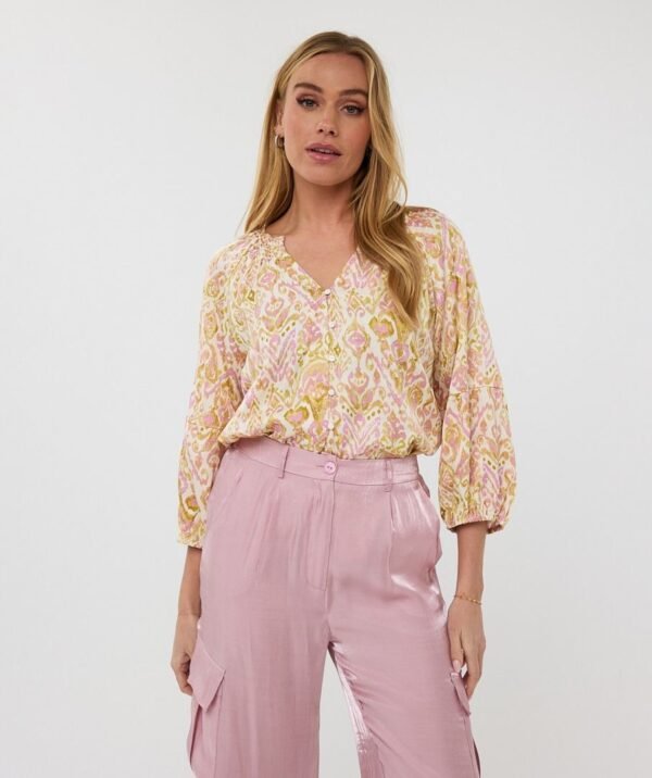 Esqualo Blouse HS25.14217 Print Solar - Afbeelding 4