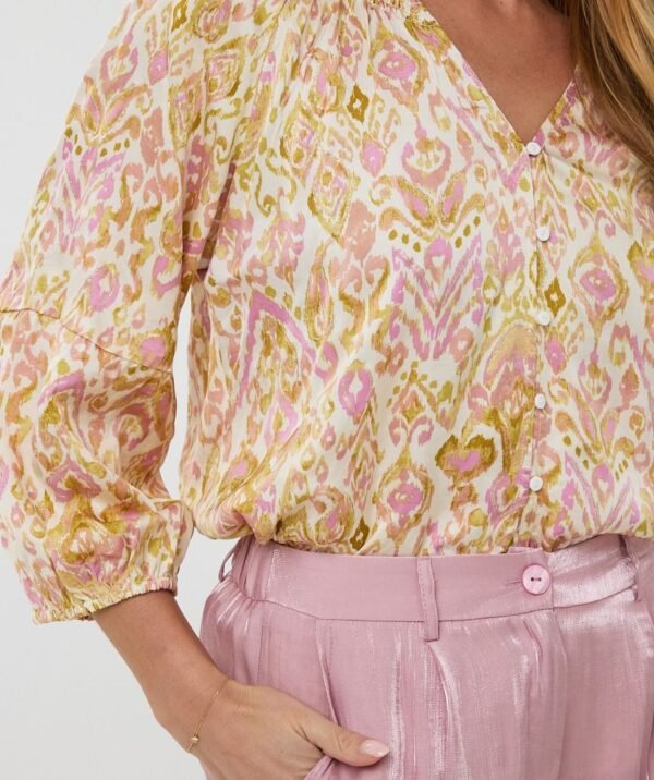 Esqualo Blouse HS25.14217 Print Solar - Afbeelding 3