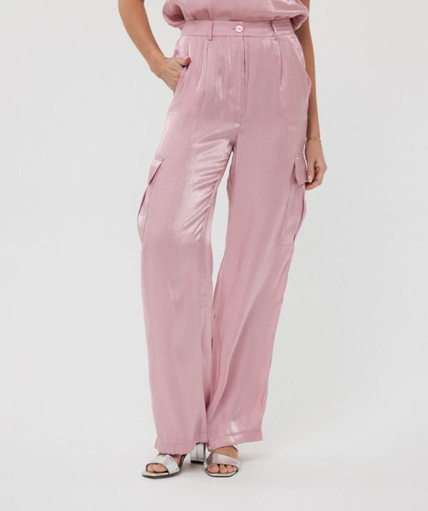 Esqualo Cargo Broek Silky Touch HS25.28202 Pastel Pink - Afbeelding 2