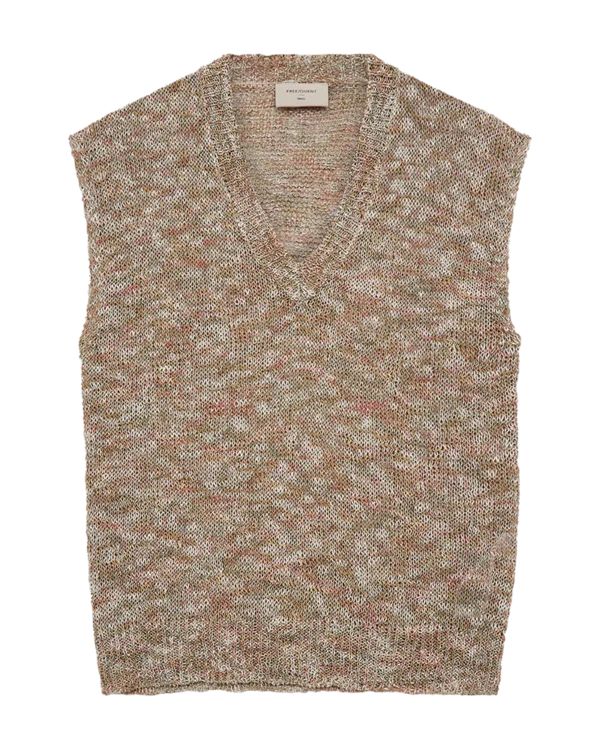 Freequent Gilet FQBALTER Knitted 206328 Green Multicolor - Afbeelding 5