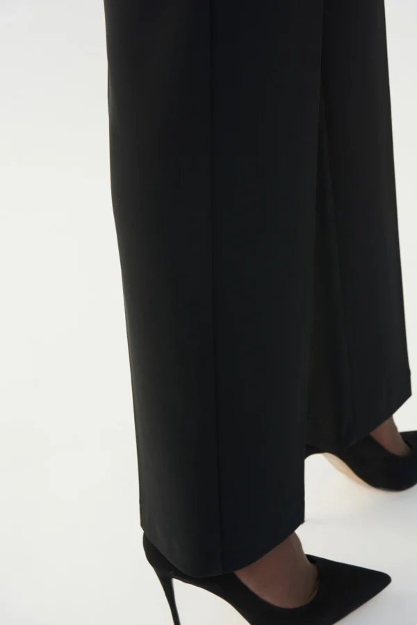 Joseph Ribkoff Broek Classic Wide Leg 153088NOS Zwart - Afbeelding 4