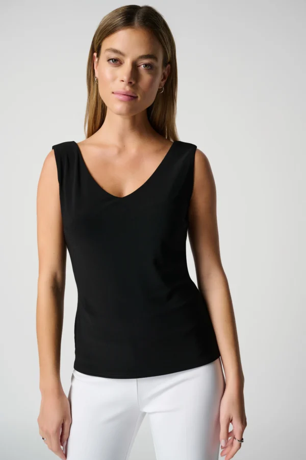 Joseph Ribkoff Top Classic V-Neck Cami 201546NOS Zwart