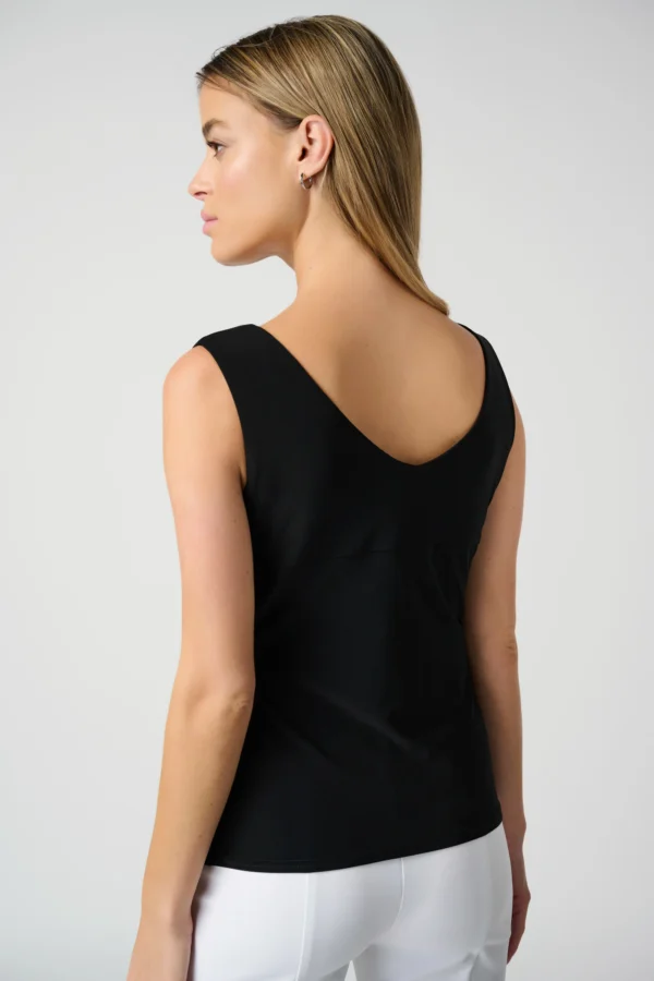 Joseph Ribkoff Top Classic V-Neck Cami 201546NOS Zwart - Afbeelding 3
