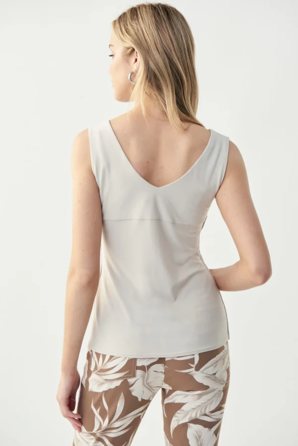 Joseph Ribkoff Top Classic V-Neck Cami 201546NOS Moonstone - Afbeelding 4