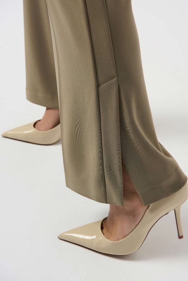 Joseph Ribkoff Broek Silky Knit Wide-Leg Pull-On 253004 Java - Afbeelding 3