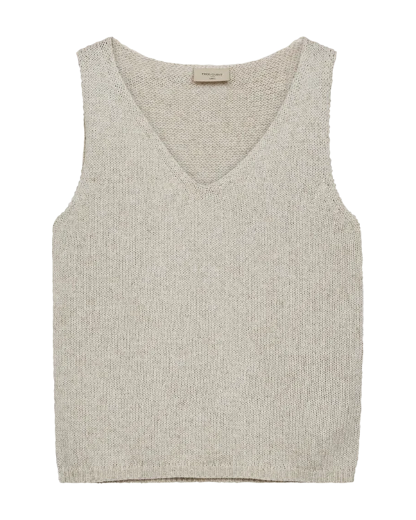 Freequent Gebreide Top FQGRSCALIVA 206252 Beige - Afbeelding 5