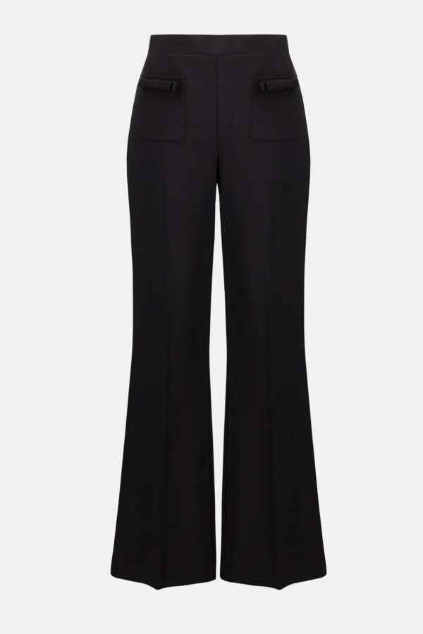 Joseph Ribkoff Lux Twill Flared Pull-On Pants 253162 Zwart - Afbeelding 6