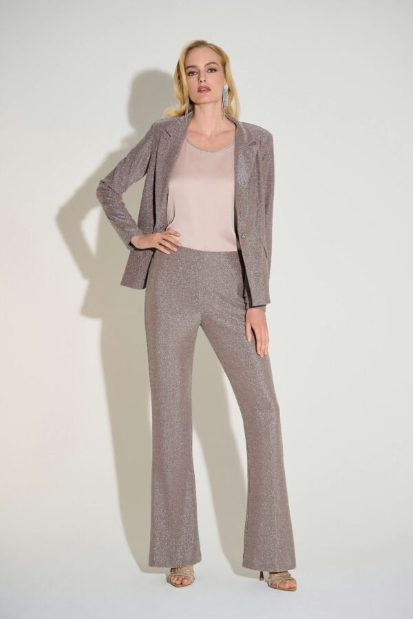 Joseph Ribkoff Knit Flared Pull-On Pants 253722 Taupe - Afbeelding 2