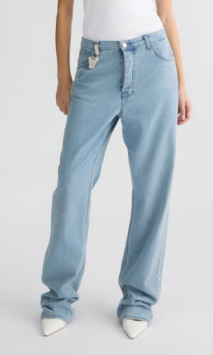 Liu Jo Straight-Leg Jeans Bejewelled Charm CA5336-D5007 Denim Light Blue