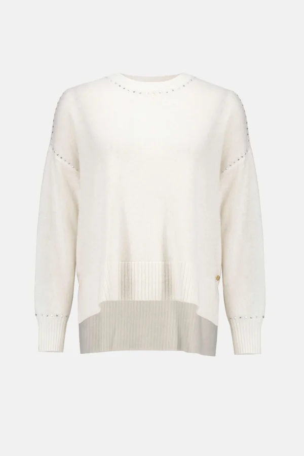 Joseph Ribkoff Cashmere Trui Studs 253980 Vanilla - Afbeelding 5