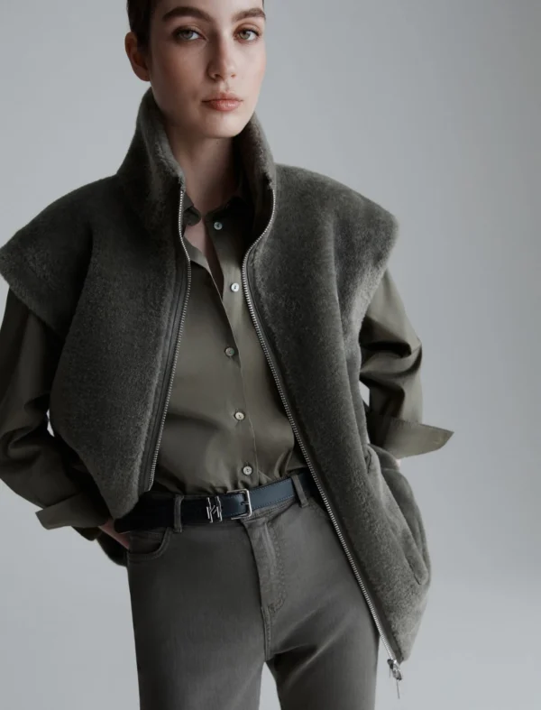 Marella Reversible Gilet Naval MA26603 Olive