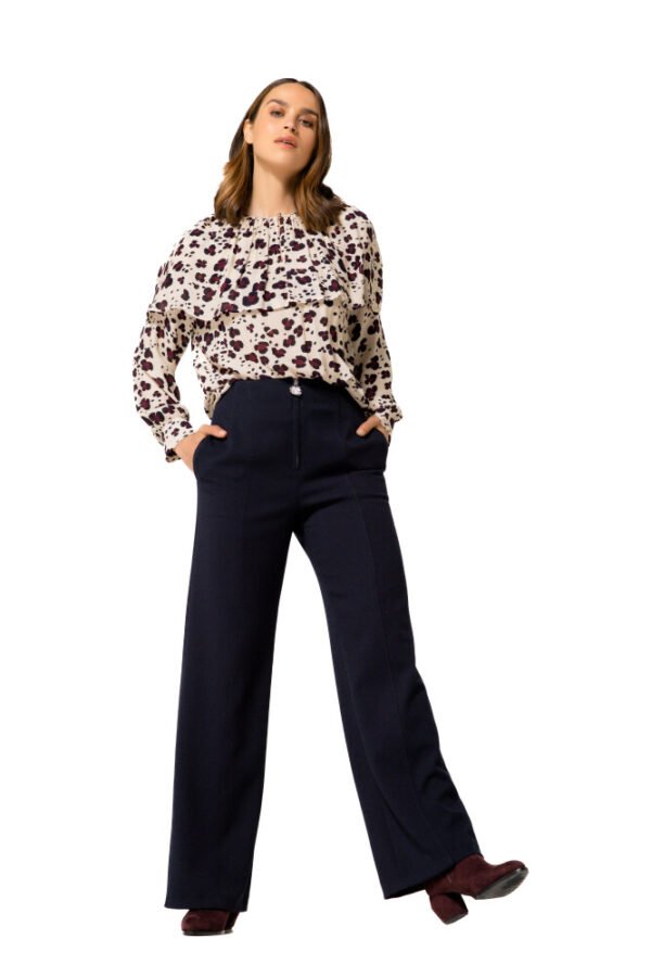 Caroline Biss Comfortabele City Look Broek 4571 Midnight Blue