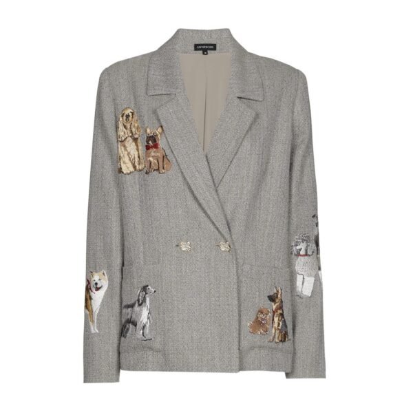 Caroline Biss Blazer Flanel 4855 Grijs Multi Color - Afbeelding 4
