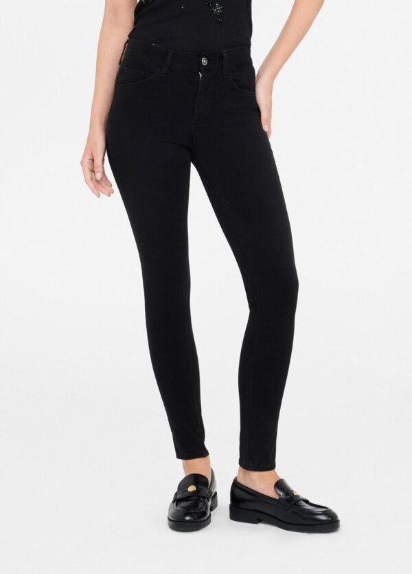 Liu Jo High-Rise Skinny Jeans UXX037-D4199 Black Denim