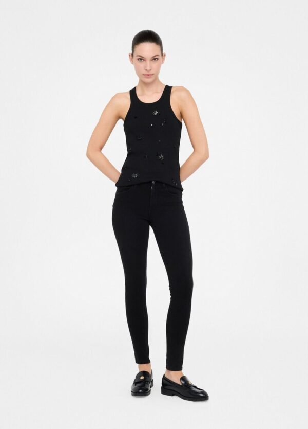 Liu Jo High-Rise Skinny Jeans UXX037-D4199 Black Denim - Afbeelding 2