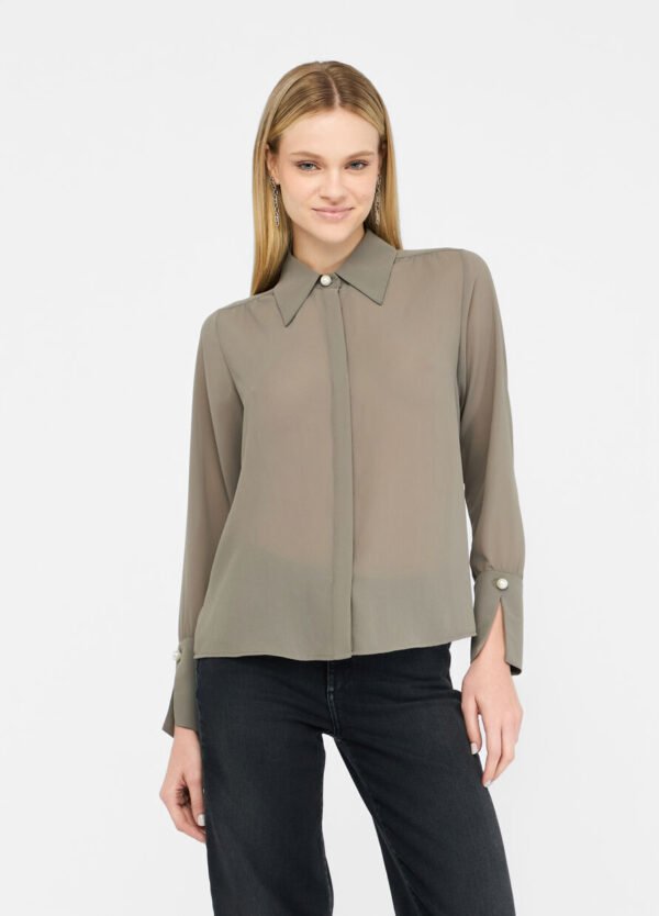 Liu Jo Blouse Kralen CF5302-TS869 Taupe