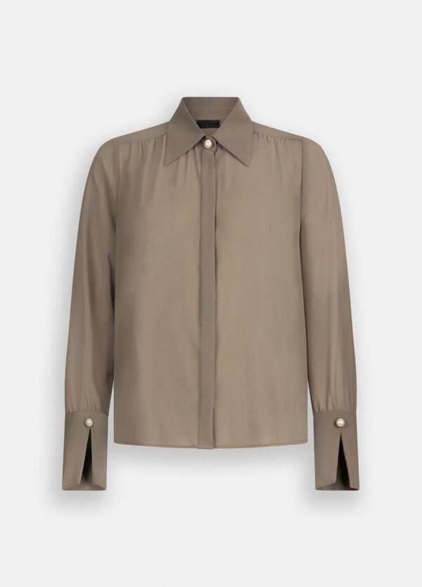 Liu Jo Blouse Kralen CF5302-TS869 Taupe - Afbeelding 8