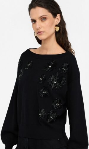 Liu Jo Trui met Strass Steentjes CF5271-MA96E Zwart