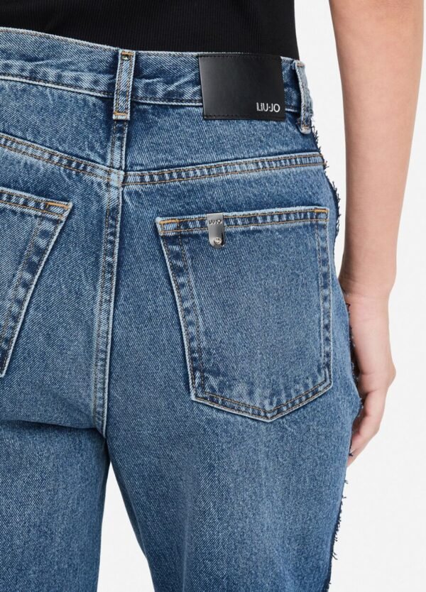 Liu Jo Straight-Leg Jeans Kant UF5216-D0290 Blue Denim - Afbeelding 6